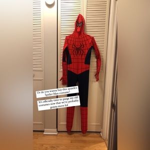 Small Spandex spiderman costume